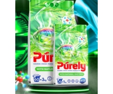Стиральный порошок Purely с натуральными энзимами 3кг Стиральный порошок Purely с натуральными энзимами 3кг