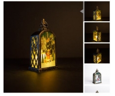 Светодиодный светильник 'Добрый фонарик модель Дед мороз'