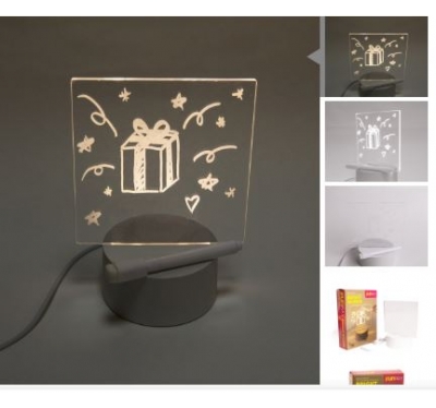 Ночник с маркером 'BRIGHT WORDS' Ночник с маркером 'BRIGHT WORDS'