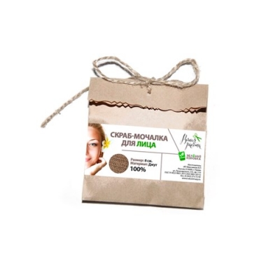 Скраб-мочалка для лица. 8 см. Джут Скраб-мочалка для лица. 8 см. Джут