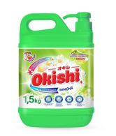 Средство для мытья посуды Okishi с ароматом бодрящего лимона 1,5кг Средство для мытья посуды Okishi с ароматом бодрящего лимона 1,5кг