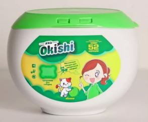 Капсулы для стирки Okishi 8 г.*100 шт. Яблоко 1/20