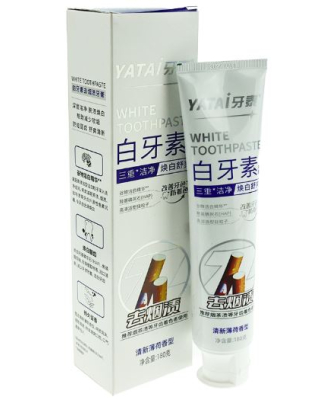YATAI Зубная паста против жёлтого налёта (от табака, кофе, чая) WHITE TOOTHPASTE, 180г YATAI Зубная паста против жёлтого налёта (от табака, кофе, чая) WHITE TOOTHPASTE, 180г