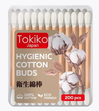 Ватные палочки Tokiko Japan 200 шт бамбук п/стакан Ватные палочки Tokiko Japan 200 шт бамбук п/стакан