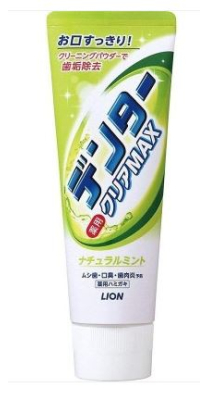 Зубная паста LION (Япония) с микрогр 'Dentor Clear MAX Natural Mint' натуральная мята, туба 140г Зубная паста LION (Япония) с микрогр 'Dentor Clear MAX Natural Mint' натуральная мята, туба 140г